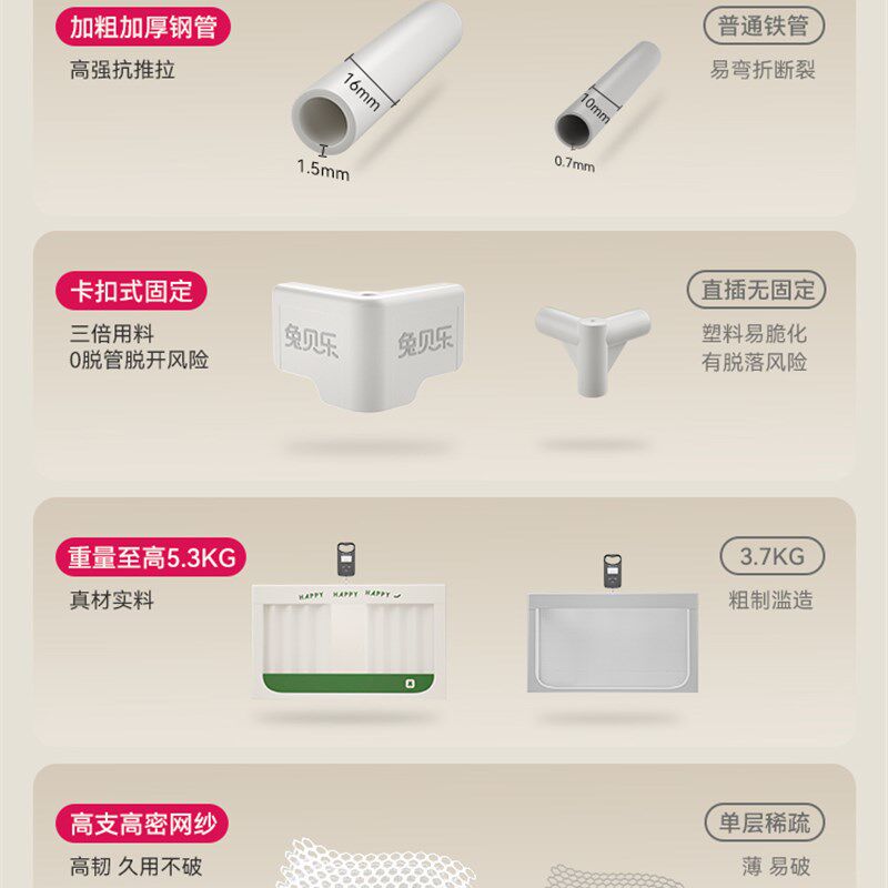 兔贝乐防摔蚊帐宿舍专用大学生寝室床帘遮光全包上下铺学生单人床
