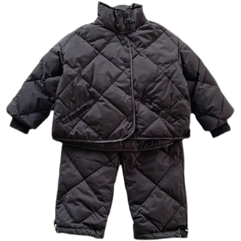 2021新款儿童羽绒服童装上衣裤子内胆两件套装中小童外套冬季加厚