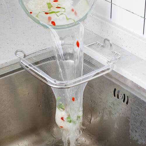 厨房水槽过滤网剩菜剩饭厨余垃圾神器水池漏网洗碗池装网不锈钢架