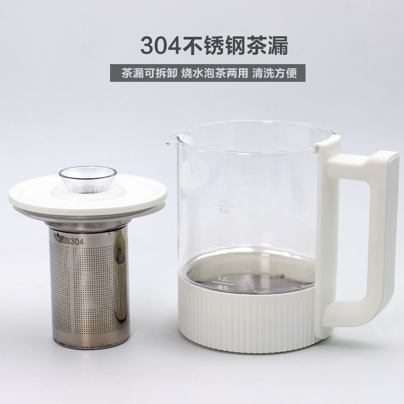 茶吧机配件电热水壶单个玻璃烧水壶茶壶养生壶零配件家用带茶漏