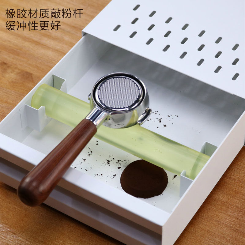 商用加厚型不锈钢敲渣盒 意式咖啡粉渣桶 抽屉式敲渣盒 废渣盒