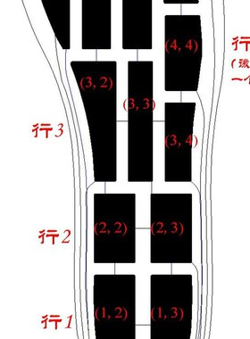 42码RX-ES42-16P分布式柔性薄膜足底压力传感器16独立感应点FSR