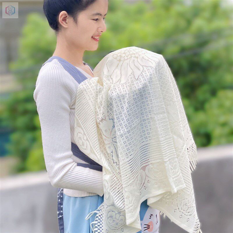 婴儿出门防风盖巾宝宝出门盖头婴儿车挡风宝宝外出盖头纱巾遮