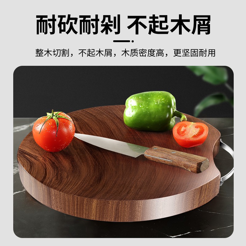 老挝铁木砧板 中式实木切菜板 手工防爆裂菜板 整木砍骨菜板