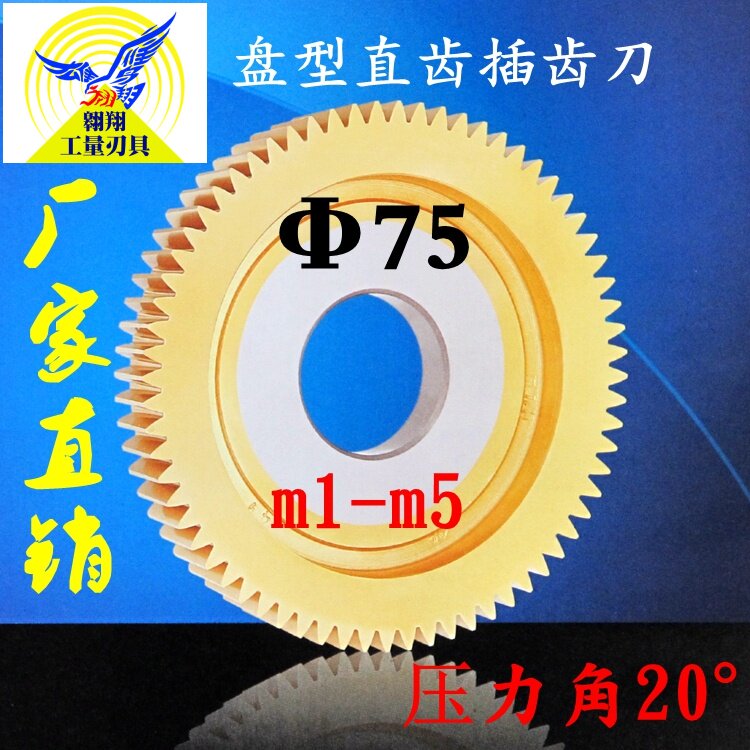 浙江正富刀具 盘形 盘型 直齿插齿刀 直径75 压力角20 m1-m5