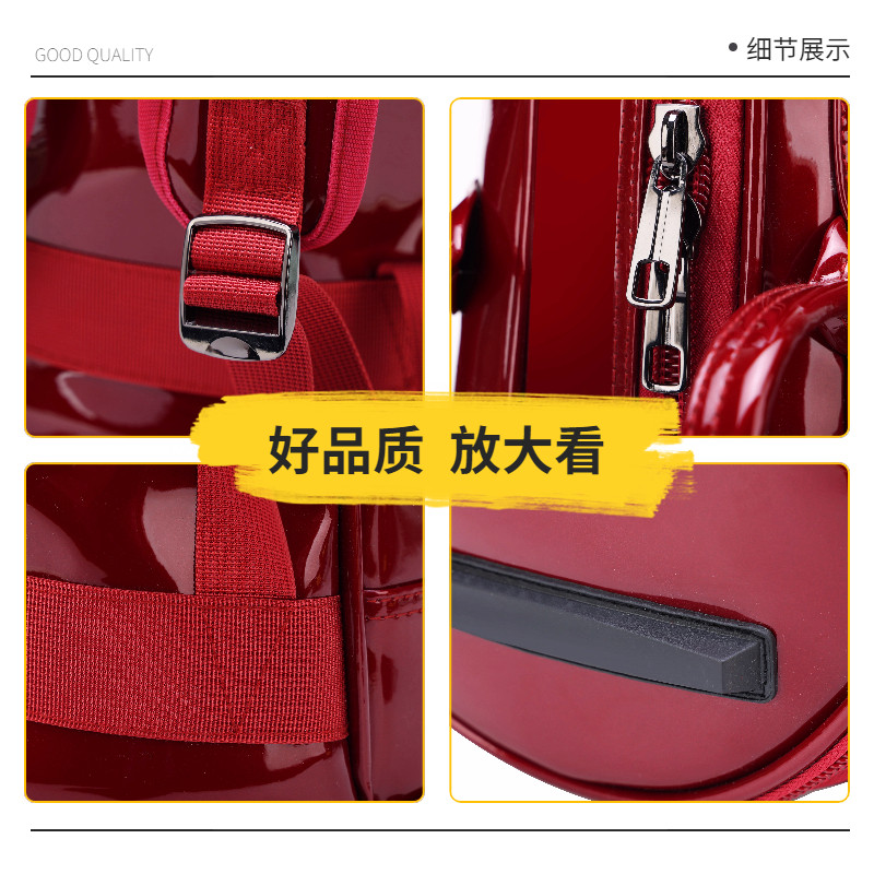 漆皮唢呐包加厚8支装双肩轻便唢呐袋喇叭袋便携乐器套可背可提