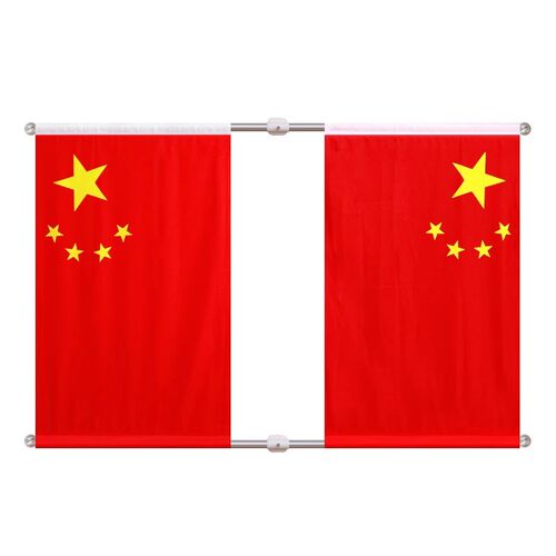 灯杆国旗 7字型旗杆支架 灯杆旗电线杆路灯上红旗套箍定做4号5号