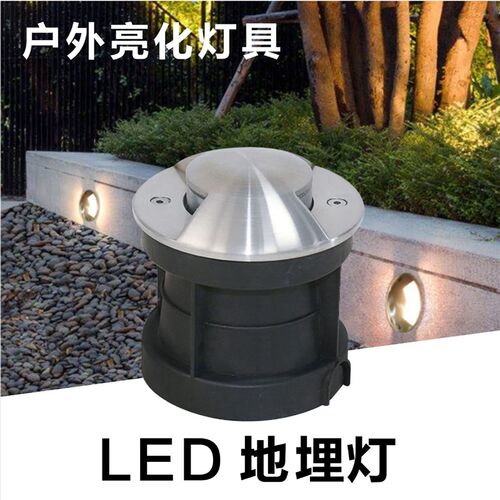 led侧发光埋地灯1W户外防水不锈钢地灯嵌入式墙角楼梯台阶踏步灯