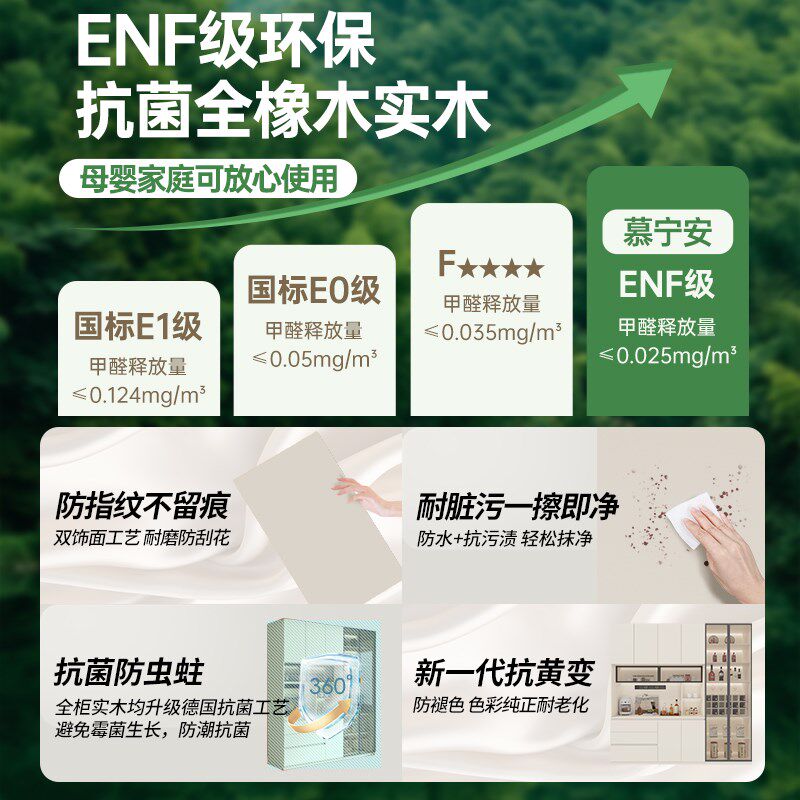 全实木定制餐边柜橡木靠墙一体客厅家用玻璃碗柜白色收纳储物橱柜
