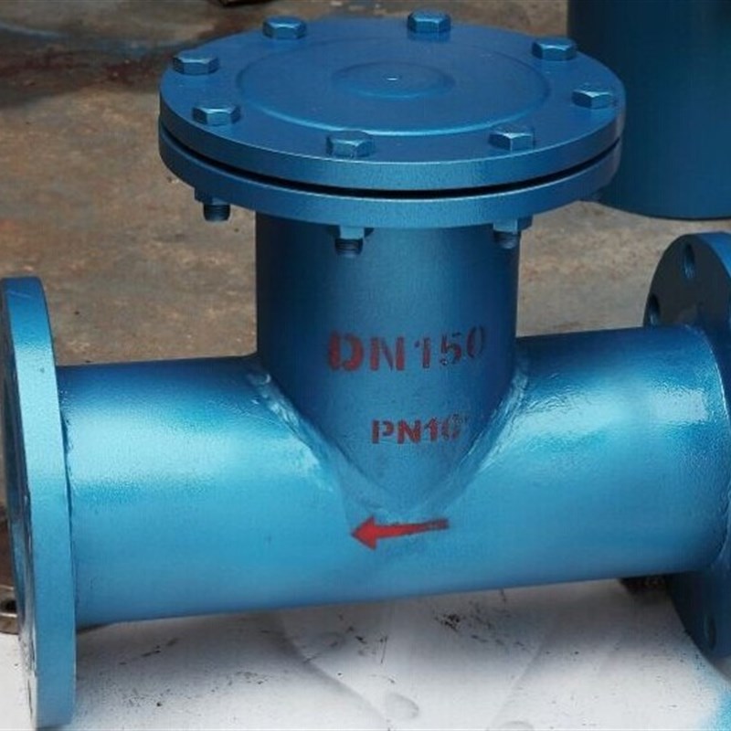 碳钢WCB铸钢T型管道过滤器 国标过滤器直通T型法兰过滤器DN50-600
