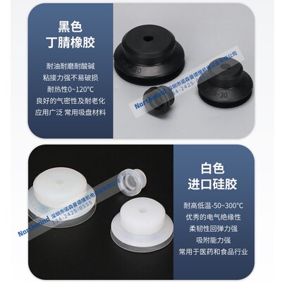 妙德款机械手双层真空吸盘PJG-6-S 8 12 20 25 30 35 40 PGJ-50-N