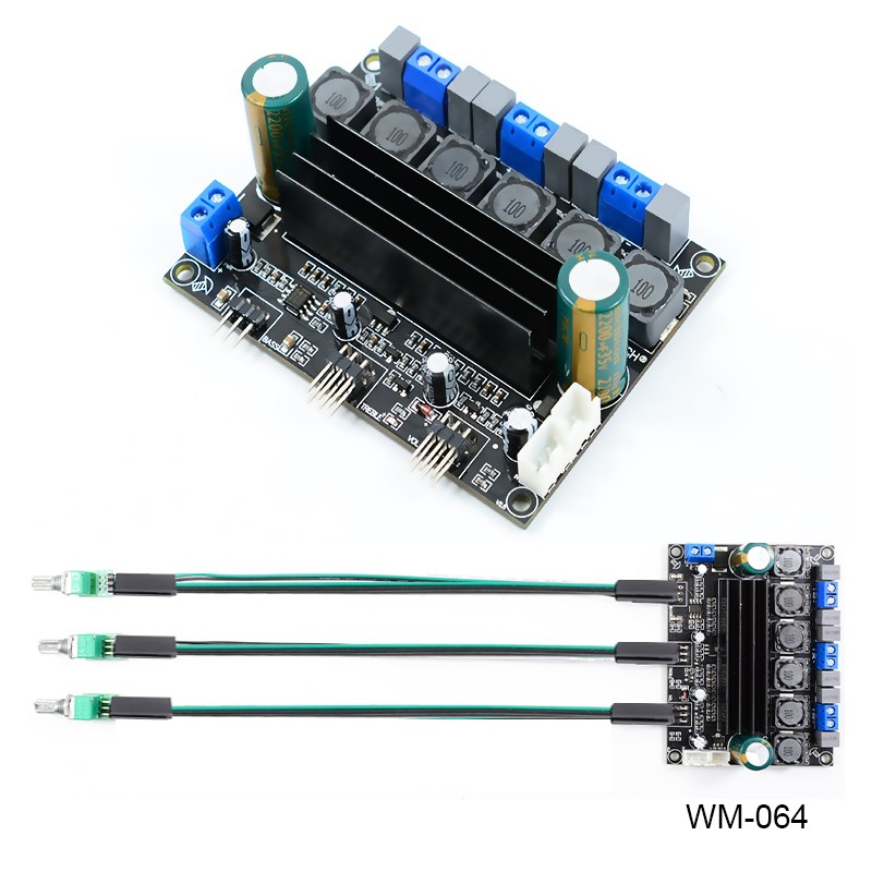 TPA3116D2大功率HIFI数字2.1超重低音炮功放板电位器灵活延长