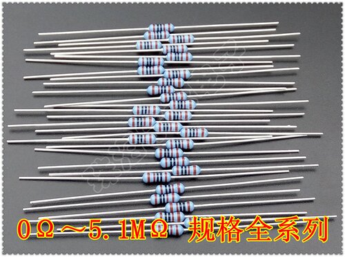 日本KOA MF1/4 0R~5.1M 0.25W 1/4W 铜脚进口金属膜电阻器