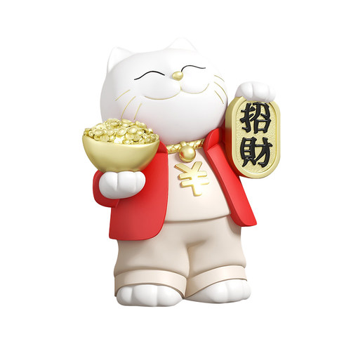 招财猫摆件入户家居轻奢装饰电视柜酒柜前台吧台玄关乔迁开业礼物