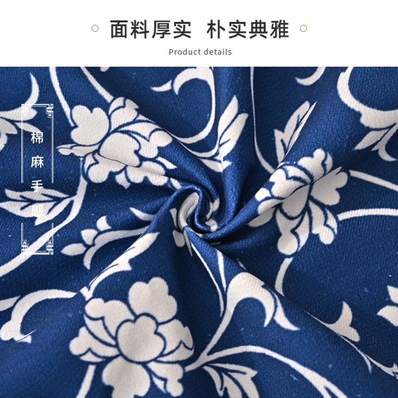 2023新款中式雪尼尔桌布古典中国风轻奢高级感餐桌布艺正方形茶几