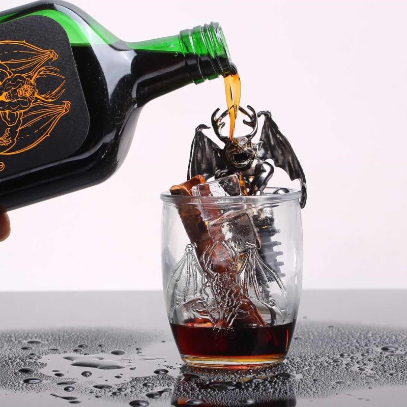 圣鹿58号周边西班牙玻璃杯恶魔酒头引酒器酒头礼盒装