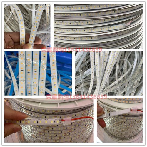 云南水里led灯带12v灌胶防水池底24v暖白光4000K喷泉泳池景观