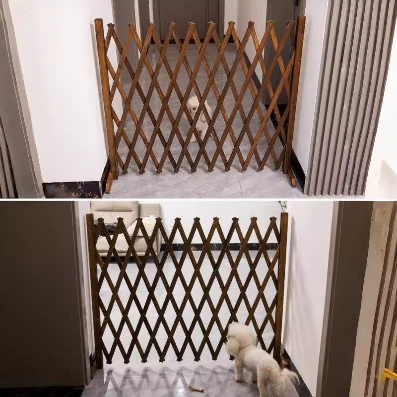宠物围栏室内家用防护栏隔离门挡猫狗户外阳台可折叠移动伸缩栅栏图片