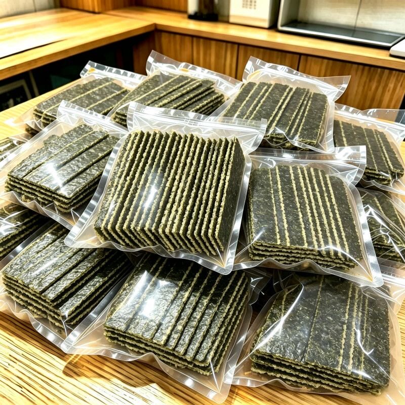 特价92片】海苔夹心脆片即食芝麻海苔儿童无添加孕妇解馋零食紫菜