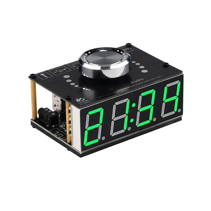 DC W50L 50W+50W HIFI级立体声蓝牙数字功放板模块带WIFI授时时钟