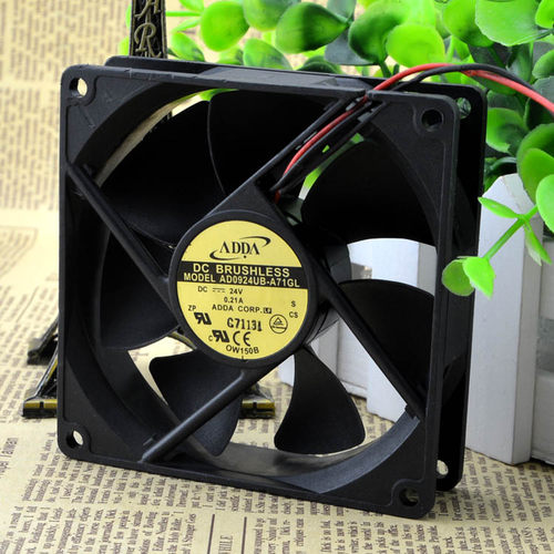 原装 ADDA AD0924UB-A71GL 24V 0.21A 9CM 9025 2线 变频器 风扇