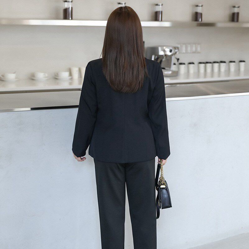 大码西装外套女春夏胖mm200斤加肥加大240西裤正装工作服职业套装