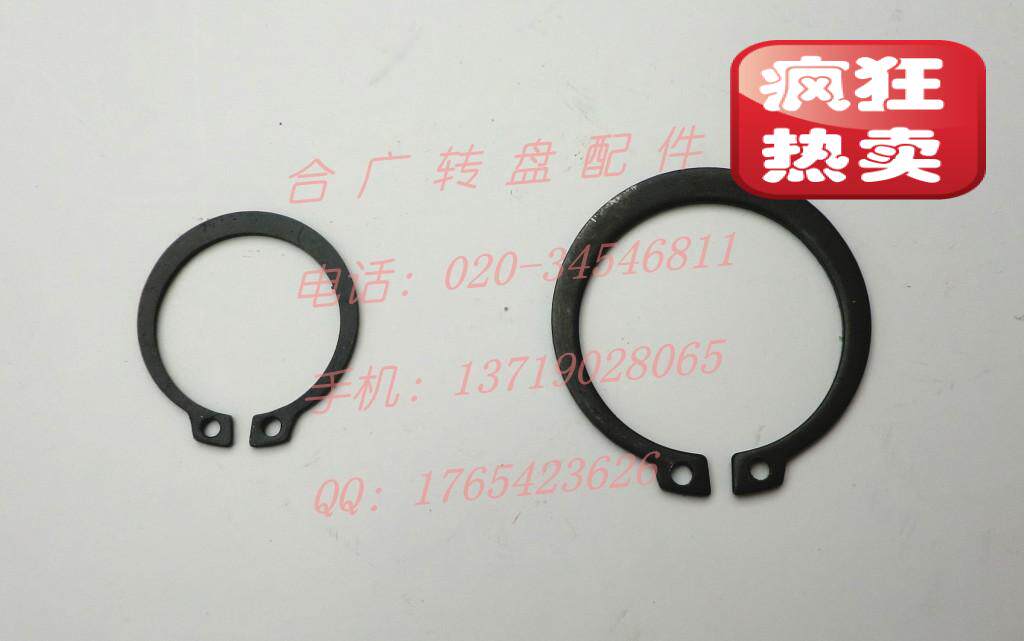 钢化玻璃转盘维修配件卡簧 圆桌转盘底座卡簧酒店玻璃转盘卡簧件图片
