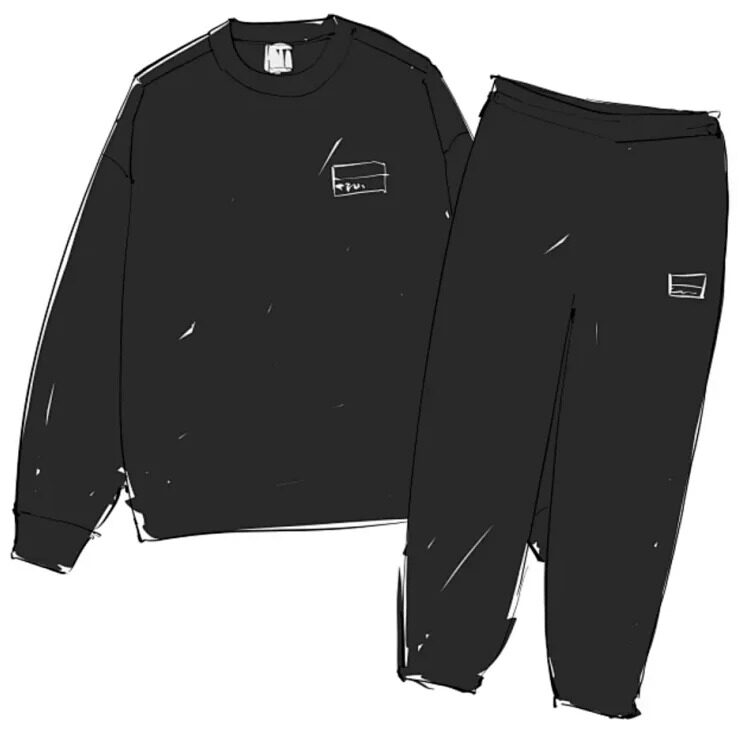 thumbnail for 22FW stu Tracksuit Sweatshirt Sweatpants Set