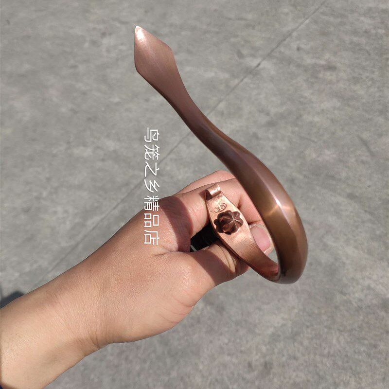 画眉笼钩川笼钩 紫铜钩 红铜钩 陈记手工钩 黑檀木葫芦扳指 全套