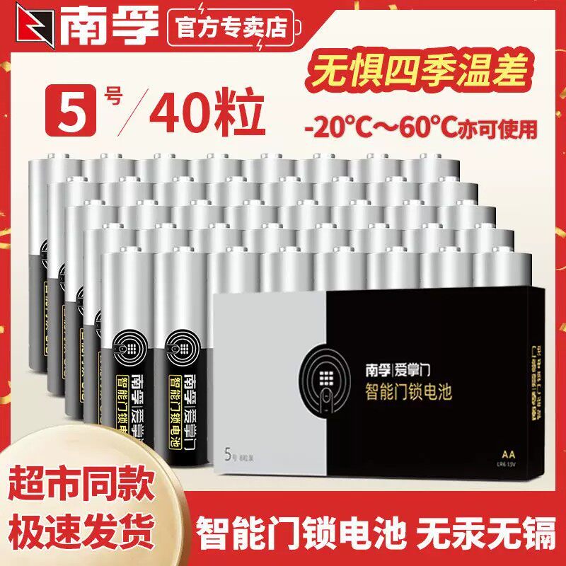南孚5号碱性大容量指纹锁干电池