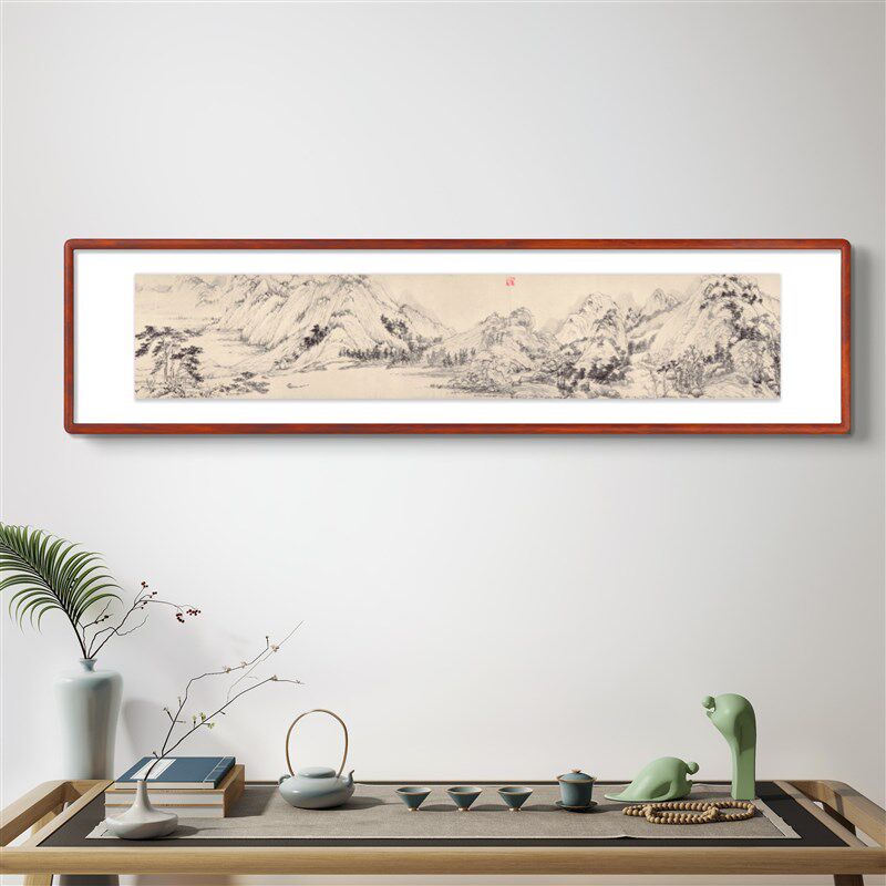 (富春山居图)黄公望水墨山水艺术微喷复刻家居装饰字画
