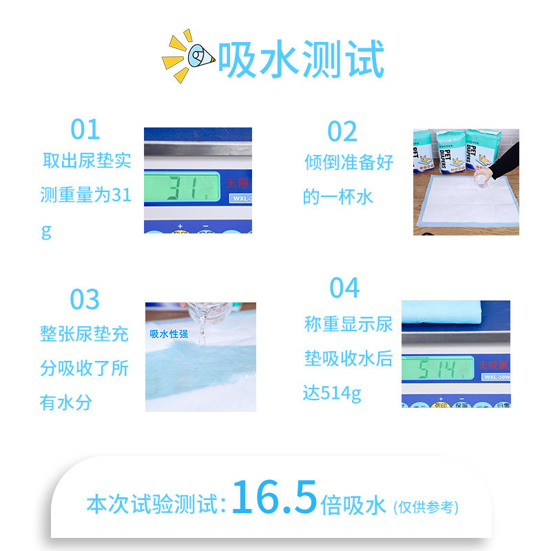 囤货六包宠物尿垫室内吸水尿不湿泰迪幼犬厕所尿垫猫咪一次性尿片