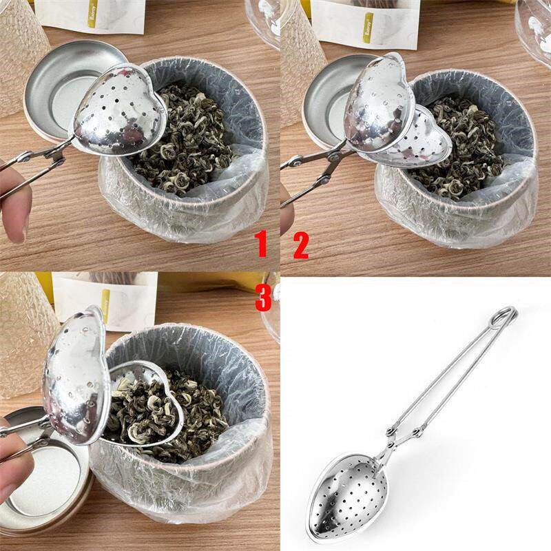 线材心型实用茶包泡茶器不锈钢茶球滤茶器茶匙茶包袋茶具茶道配件