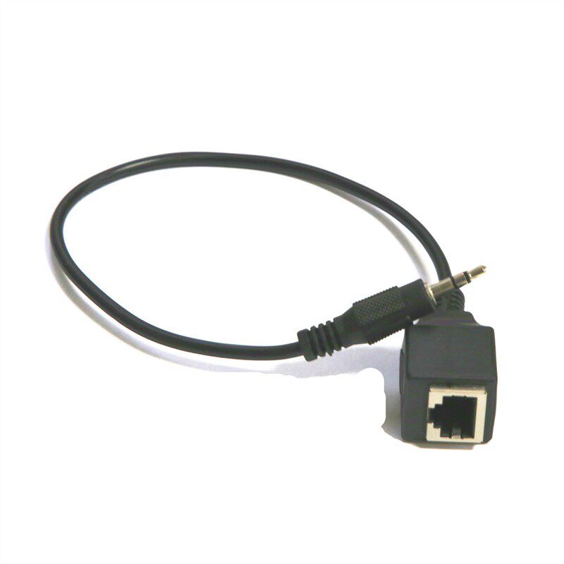 RJ45网线转3.5mm音频延长线 /一分二耳机延长线/雷石点歌转接线