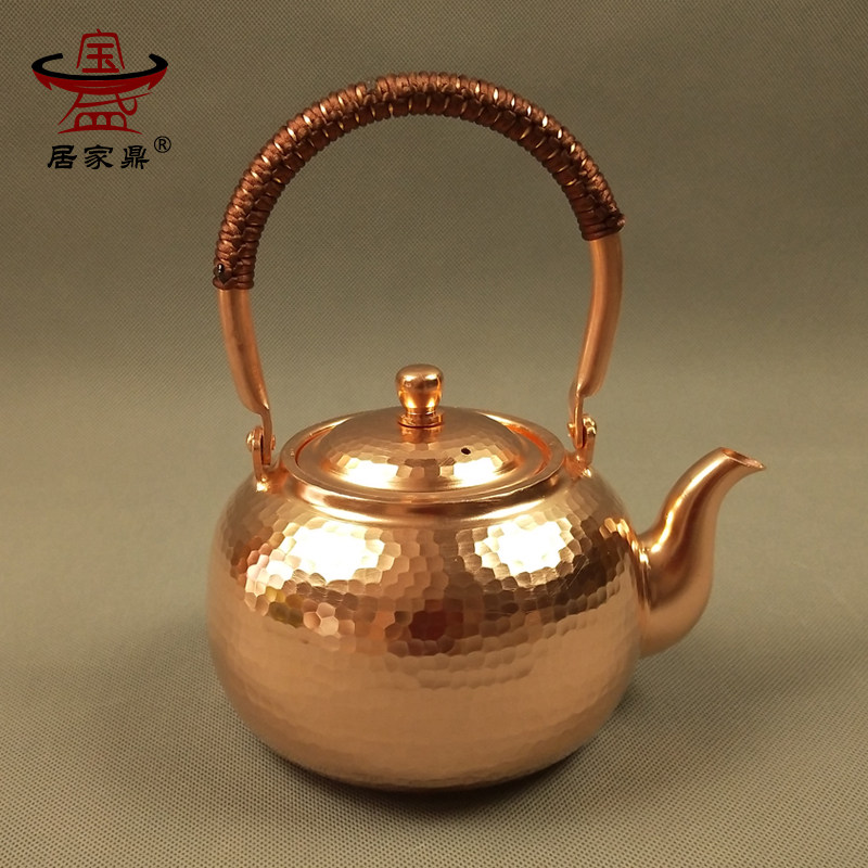 烧水壶纯手工铜壶沏茶壶紫铜加厚铜水壶茶艺壶电陶炉煮茶壶茶炉
