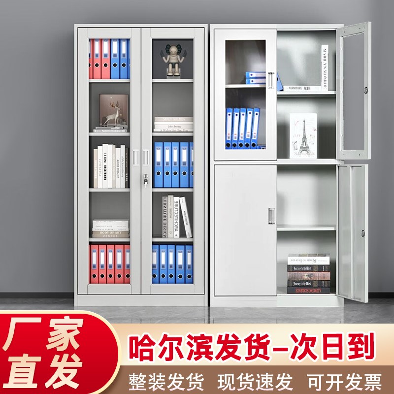 哈尔滨钢制办公室文件柜铁皮柜档案柜财务凭证柜员工更衣柜储物柜