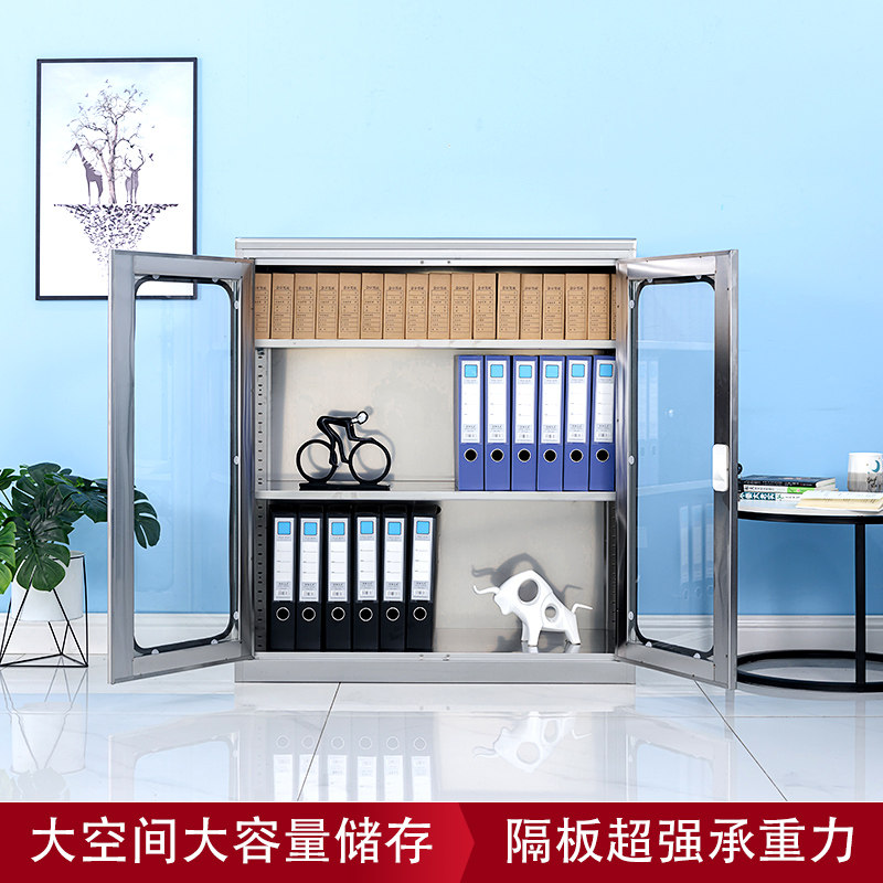 304不锈钢文件柜医疗无菌床头柜带锁抽屉储物柜桌下柜加厚小矮柜