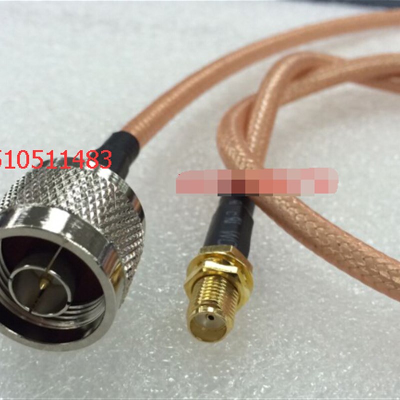 射频SMA-K/N-J工业级RG142跳线 SMA母转N公50欧AP馈线L16转SMA线