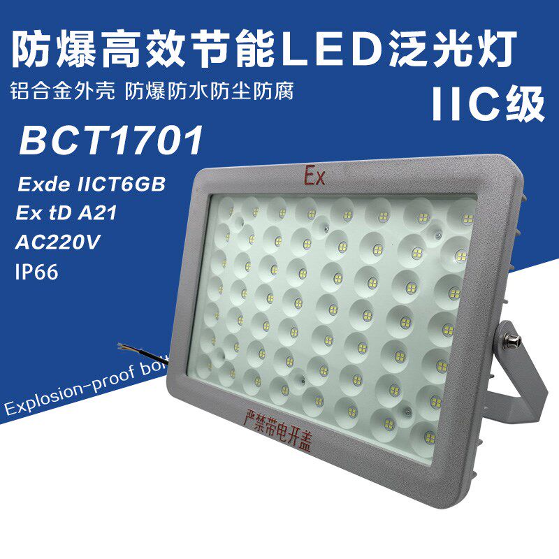 防爆LED灯 BCT1701仓库泛光灯照明IIC隔爆防水防尘IP66车间工厂灯