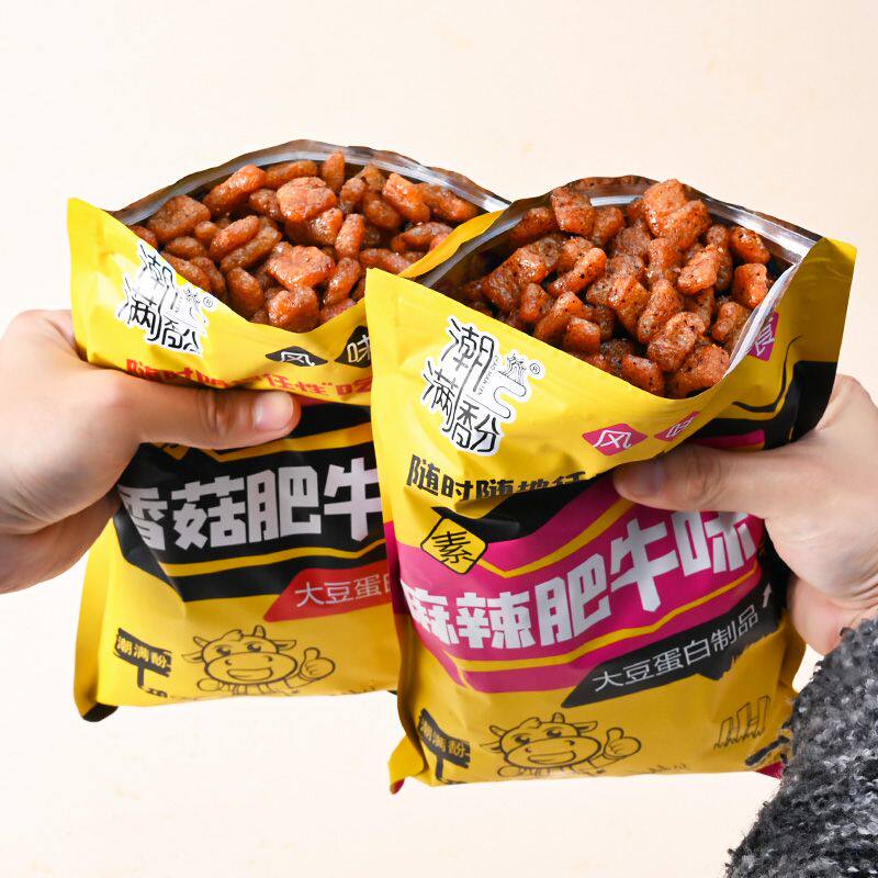 【工厂直销】香菇肥牛大豆制品韩式辣条90后怀旧解馋零食散装