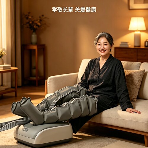 毛彤智能空气波压力按摩仪器腿部全自动揉捏家用老人理疗防血栓