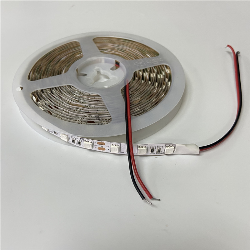 led蓝色灯带户外防水5050贴片铜支架超亮低压12V蓝光灯条工程设备