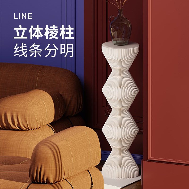 折学家展架展示架圆柱展台展会商用门店橱窗展示落地置物棱形展架