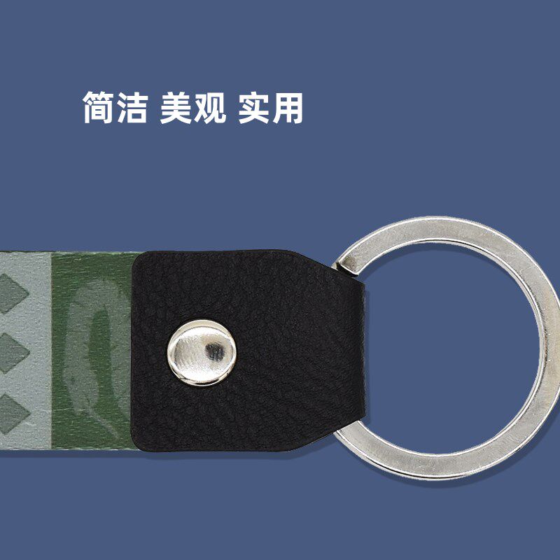 简约文字钥匙圈扣汽车钥匙防丢便携短款挂绳男女学生个性创意精致