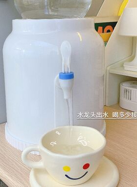 迷你饮水机小型学生宿舍桌面寝室用台式上置水桶矿泉水简易饮水器