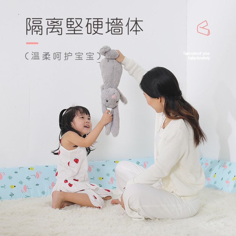 床围栏宝宝防摔婴儿防护儿童防掉软包床护栏1.8-2米大床通用挡板