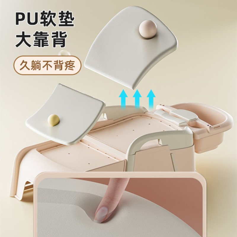 洗头发躺椅家用 可折叠洗发椅盆 PP硬座洗头椅 月子产妇适用