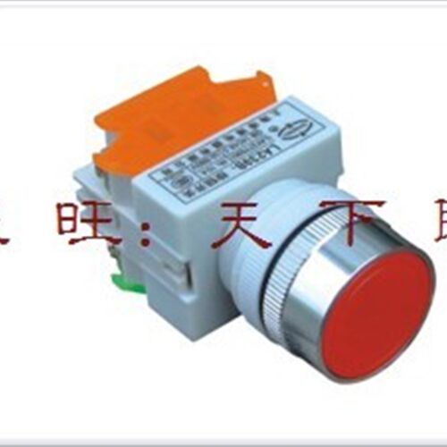 PBC Y090电源启动按钮开关 LAY37-11BNZS红色平扭自锁 开孔22MM