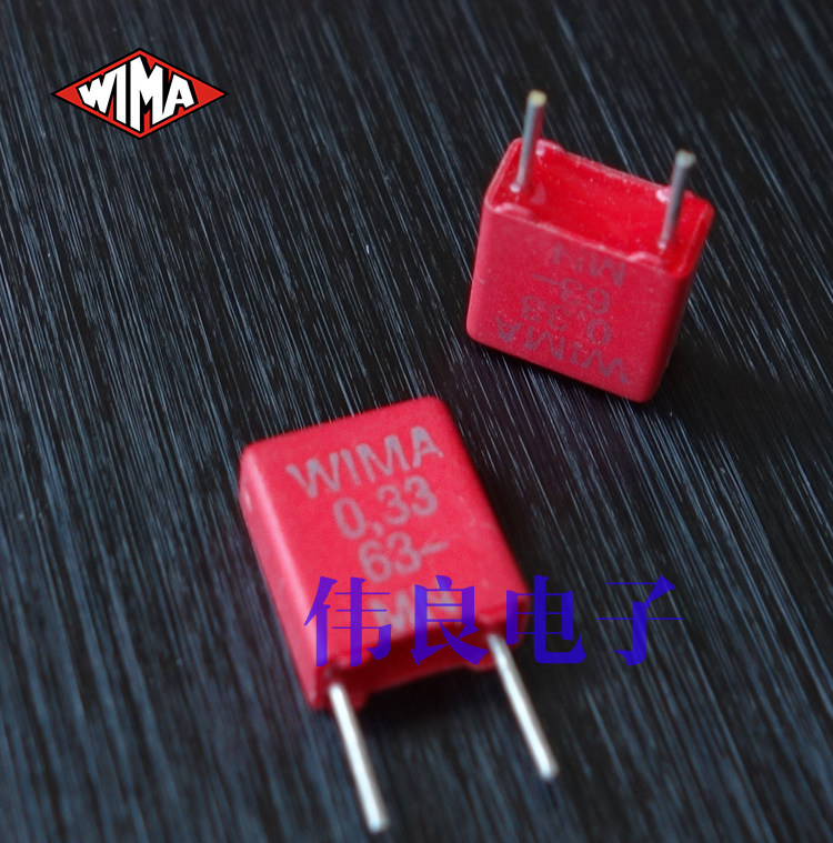 红威马 WIMA 63V 0.33uF 334 330N MKS2系列 薄膜电容 原装全新