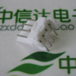 小4P连接器 电源软驱头焊座 平弯座 弯角 带定位弯针